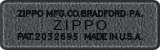 1942 - Black Crackle mit der Standardbodenpr�gung