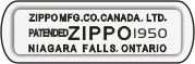 Zippo Canada - Bottom Stamp 1958-67
