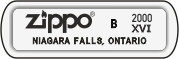 Zippo Canada - Bottom Stamp  B - 2000