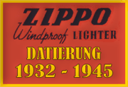 Zippo Datierung: 1932 - 1945