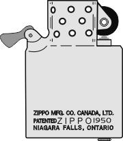 Zippo Canada - Insert 1951-56