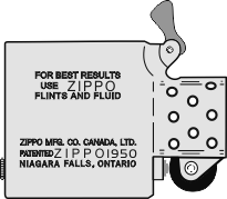 Zippo Canada - Insert 1963-67  Type 1