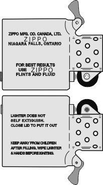 Zippo Canada - Insert 1976-84