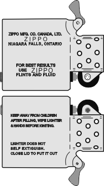 Zippo Canada - Insert 1984-86