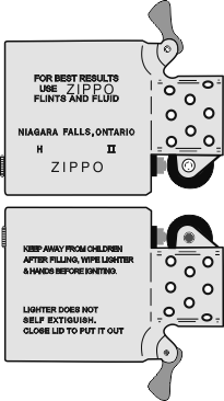 Zippo Canada - Insert  H - 1986