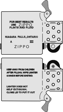 Zippo Canada - Insert  A - 1987