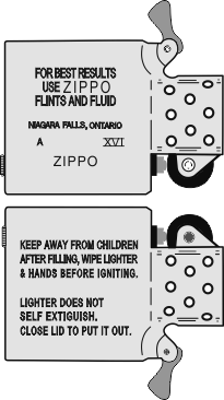 Zippo Canada - Insert  A - 2000