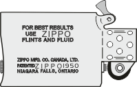Zippo Canada - Insert Slim 1959-64