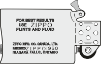 Zippo Canada - Insert Slim 1963-67