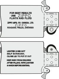Zippo Canada - Insert Slim 1976-87