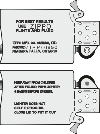 Zippo Canada - Insert Slim 1979-87