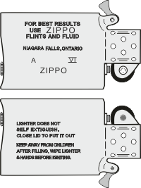 Zippo Canada - Insert Slim 1990 Type 1