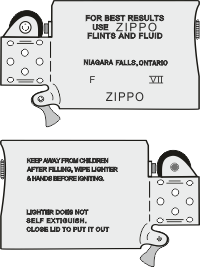 Zippo Canada - Insert Slim 1991 Type 2