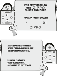 Zippo Canada - Insert Slim 2001